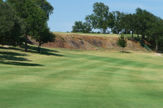 The 16th hole from the approach area of the fairway – Dornick Hills Country Club, Ardmore, Oklahoma
