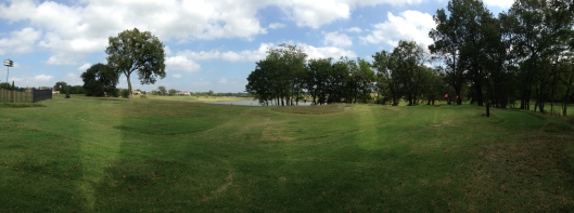 A panorama of the 15th, 9th, 10th and 1st looking NE